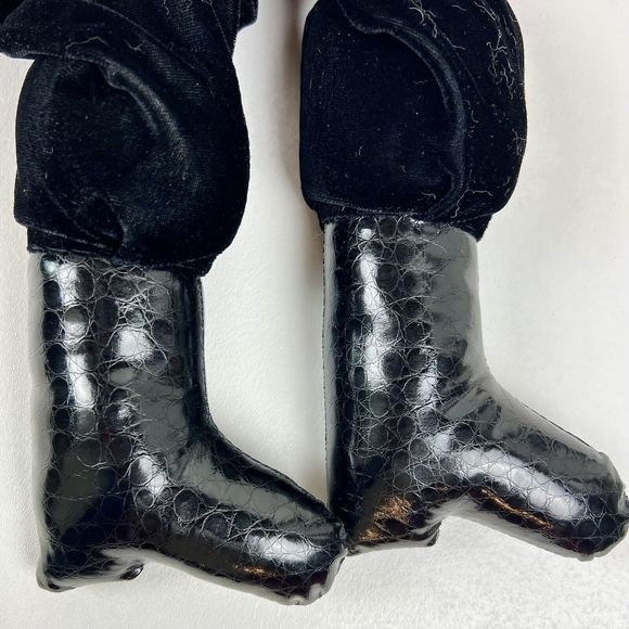 Woof & Poof 24" Plush Santa 2011 Shelf Sitter Velvet Pants Real Fur Collectible - Picture 11 of 14